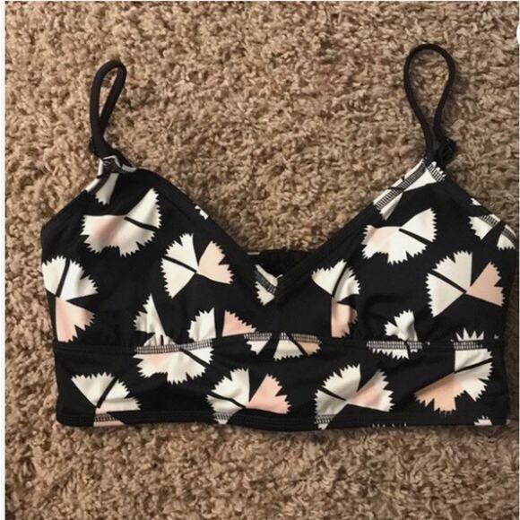 NEW! Marc by Marc Jacobs Bra Top with Zipper in BLACK MULTI (L) - Picture 4 of 7